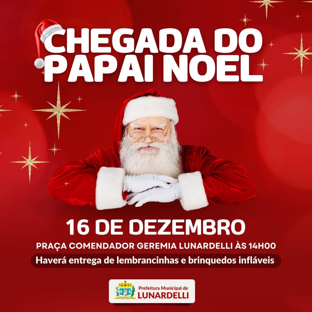 Acompanhe a chegada do Papai Noel a sua cidade através do