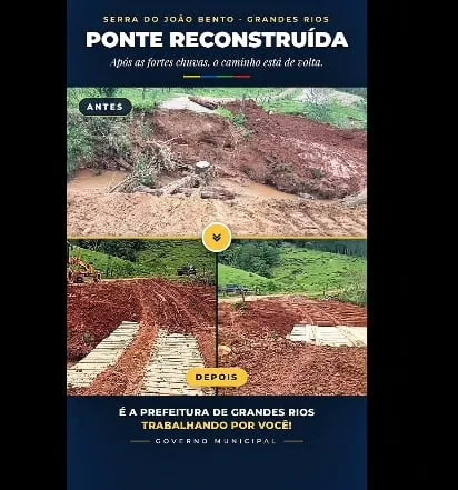 Nova ponte na Serra do João Bento alegra moradores