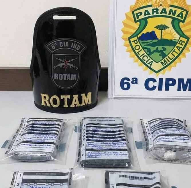 ROTAM apreende maconha e encaminha suspeito em Ivaiporã