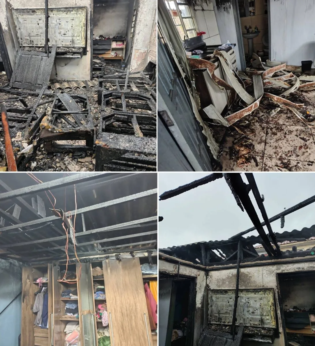 Incêndio destrói residência e mobiliza equipes em Lunardelli