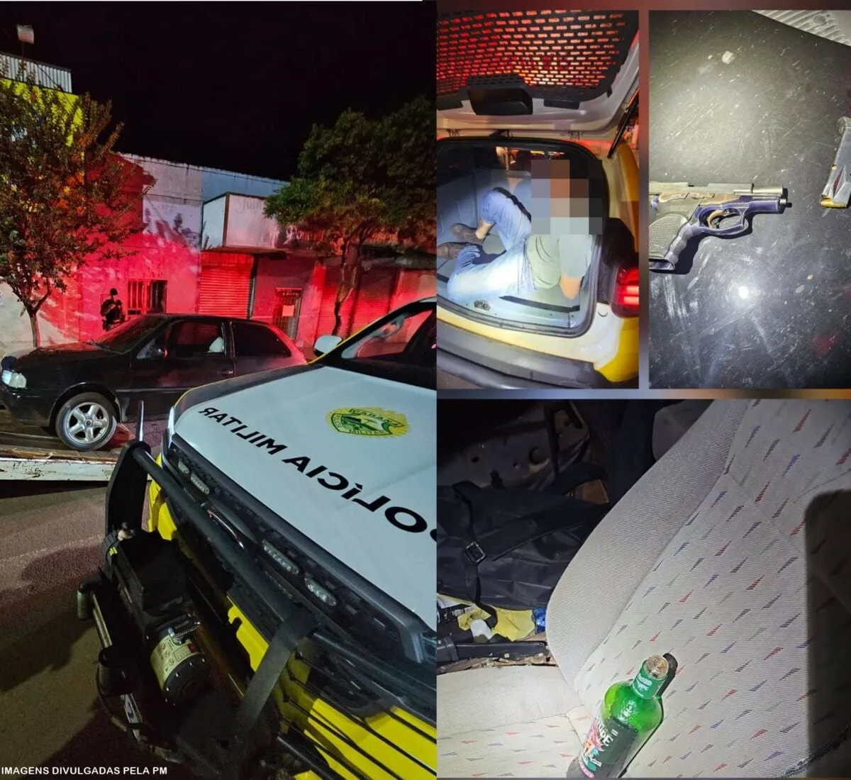 Motorista embriagado é preso com pistola em Jardim Alegre