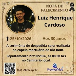 Motociclista morre após queda em Rio Bom