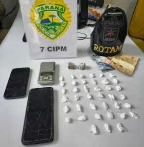 Mulher é presa com cocaína e maconha em Arapongas
