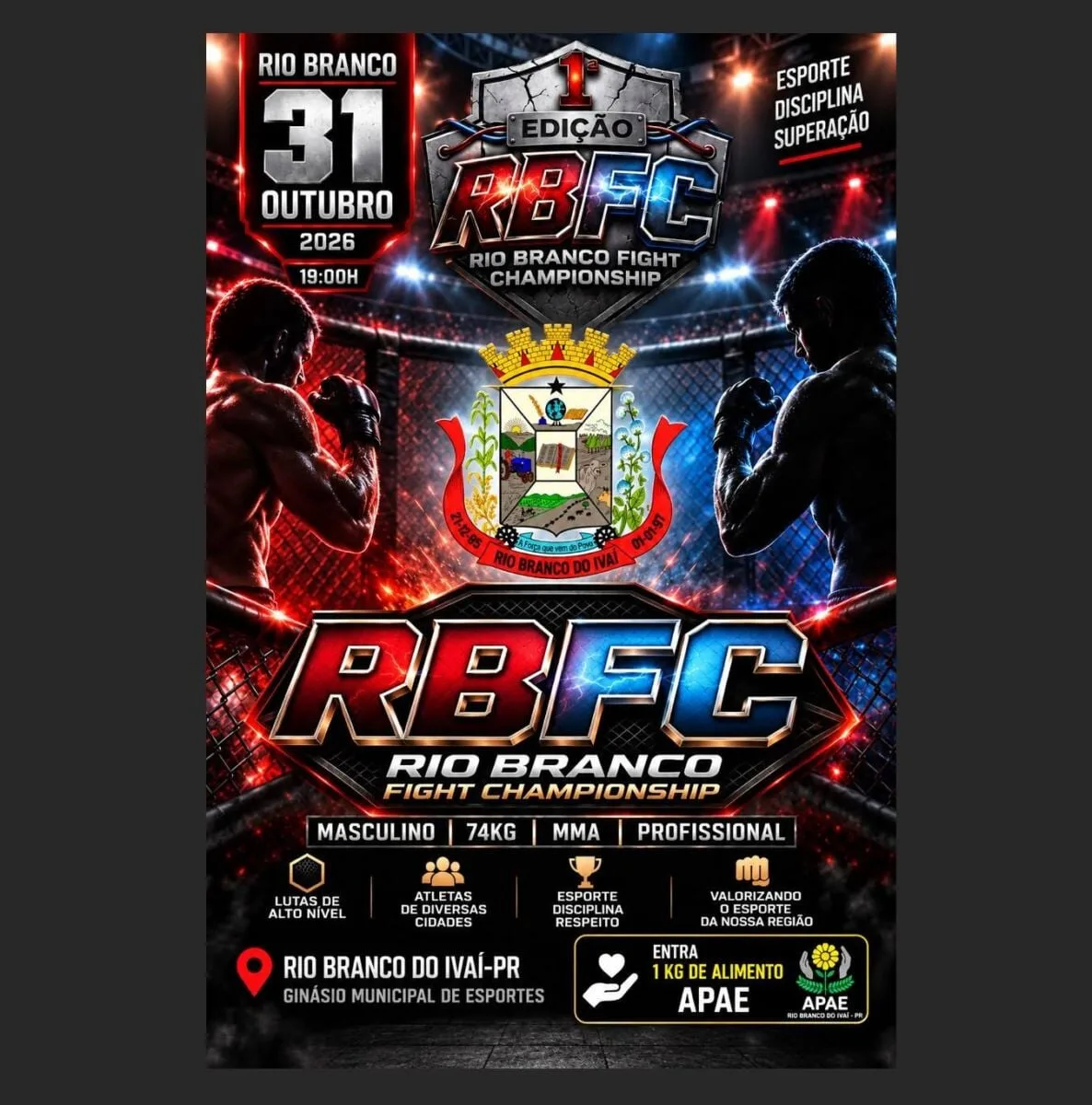 Rio Branco do Ivaí sedia primeira edição do MMA