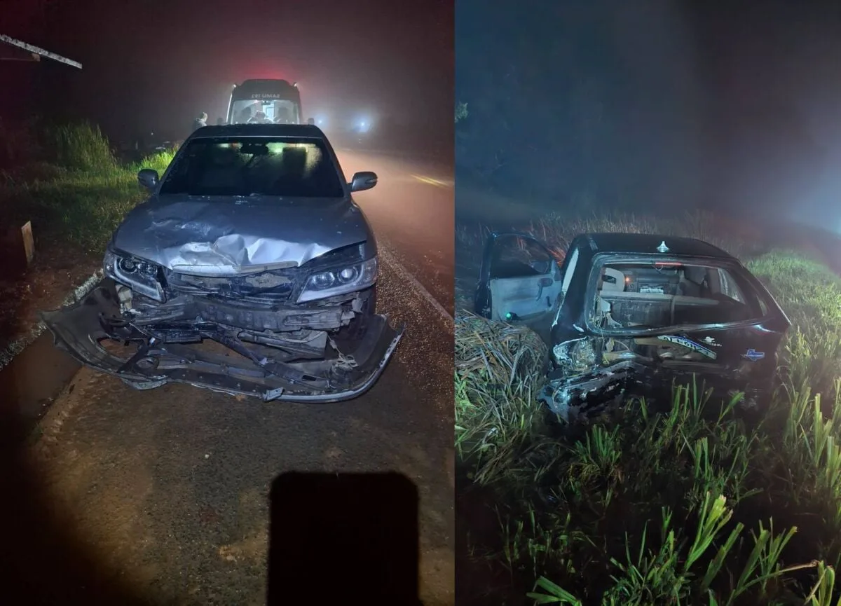 Motorista embriagado causa acidente com dois feridos na PR-160