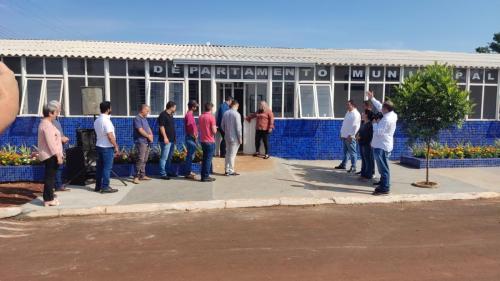 Prefeito Reinaldo Grola inaugura três obras em Lunardelli