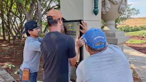 Prefeito Reinaldo Grola inaugura três obras em Lunardelli